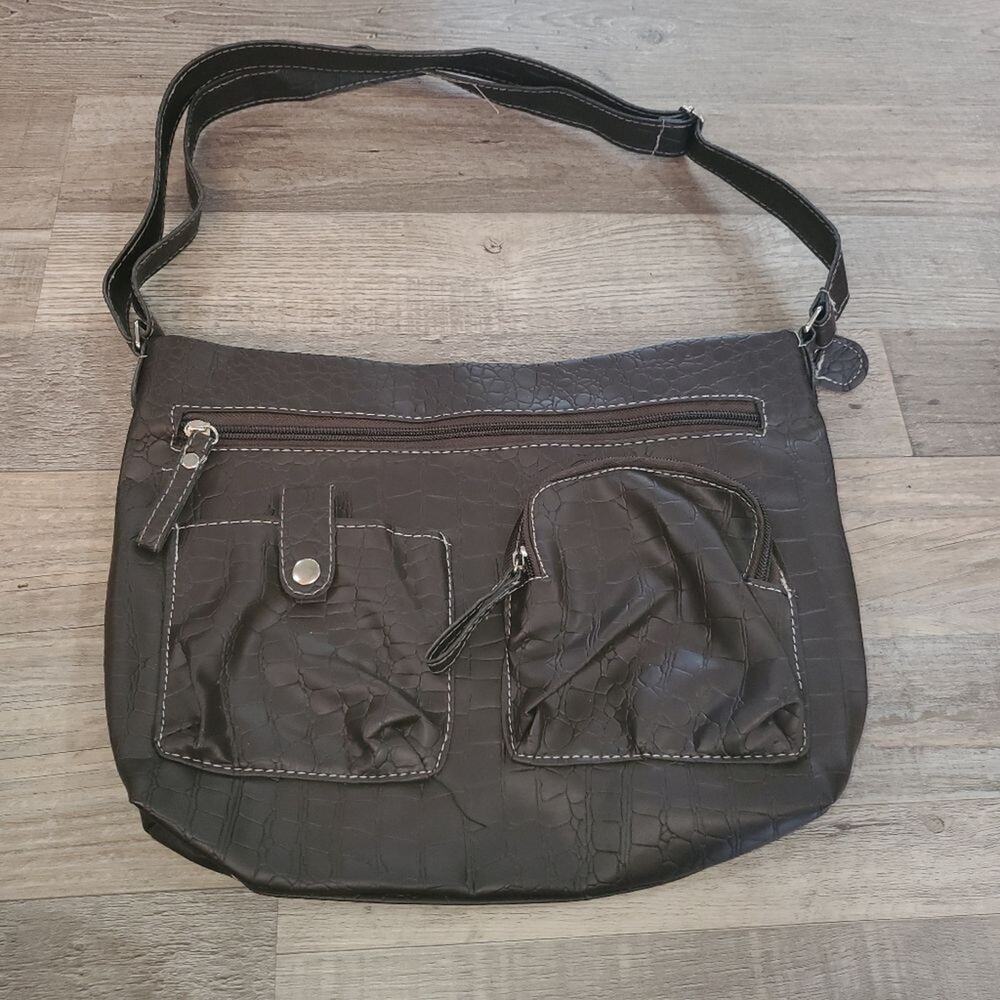 Haband brown crossbody purse
